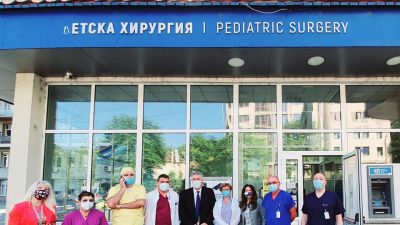 Посланикът на САЩ Н. Пр. Херо Мустафа посети Университетската спешна болница "Пирогов"